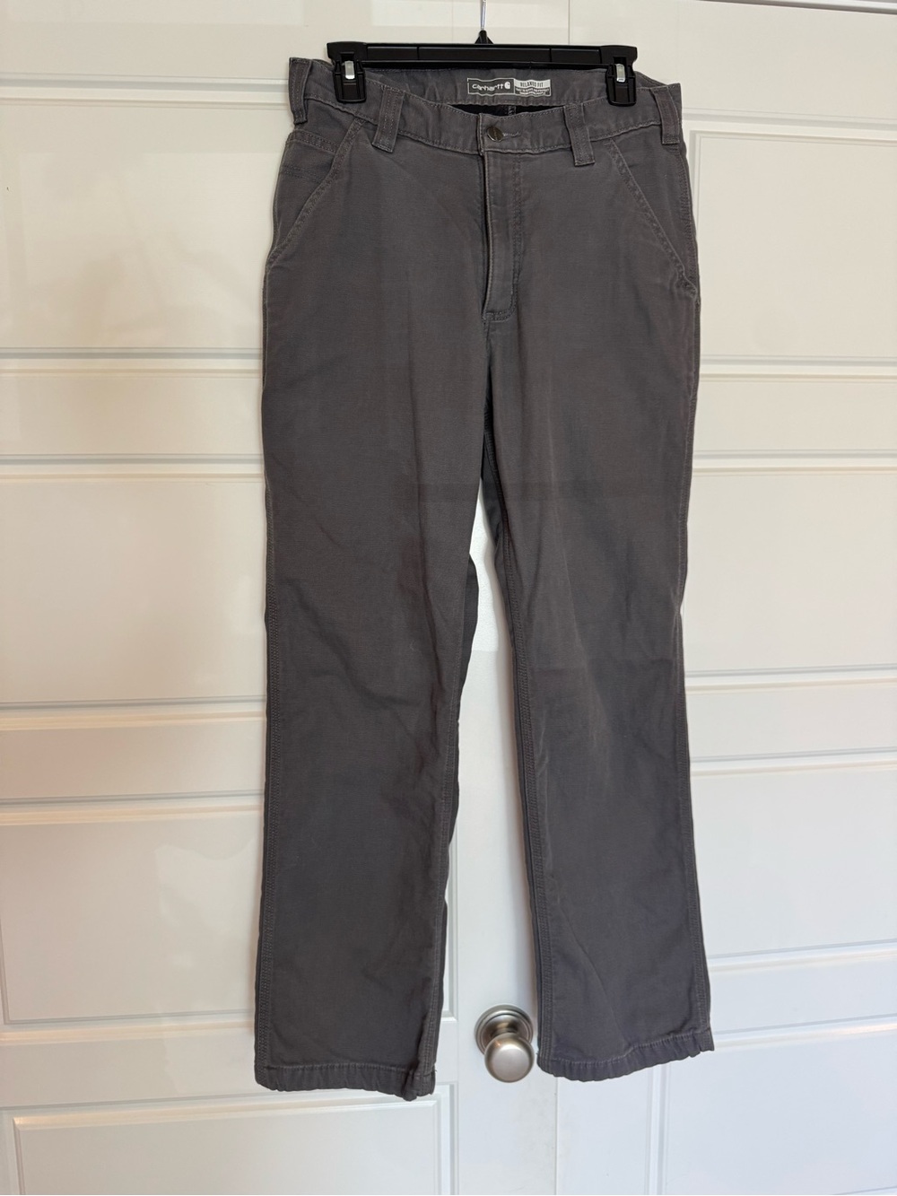 Carhartt Men’s Charcoal Straight-Leg Chinos